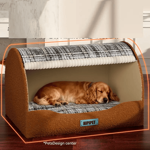 Large Size Cave Style Cozy Winter Dog Bed Warming Cat – view 1