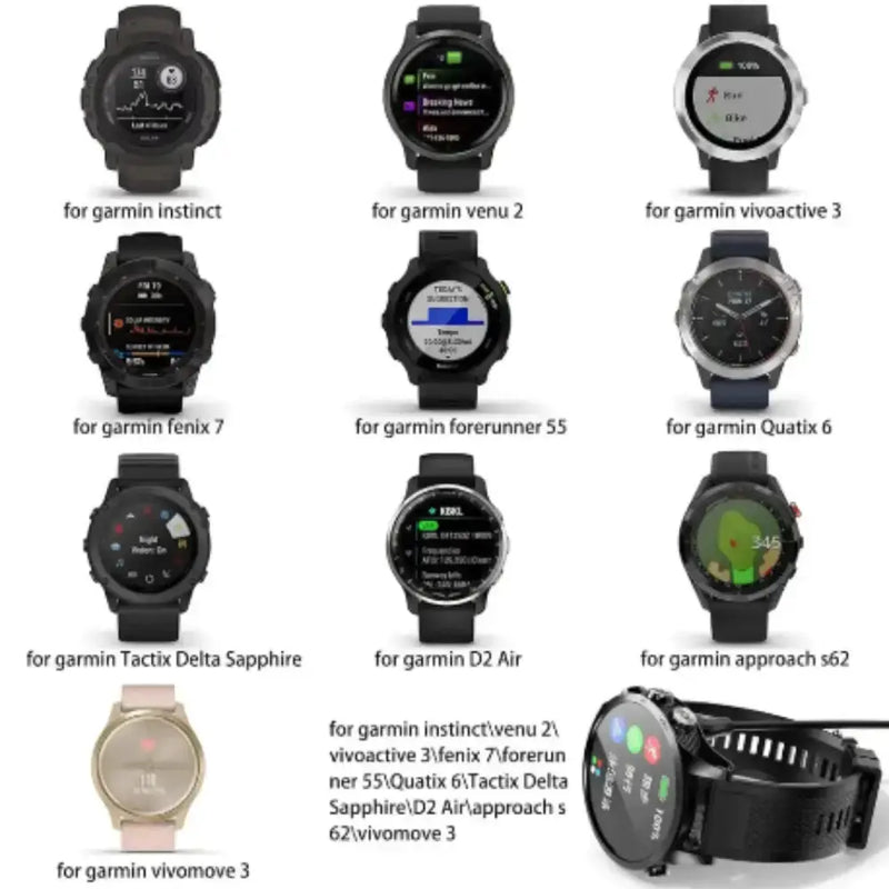 Habicare TWS Charger for Garmin Watches (USB & Type C) Charger for Garmin Watches (USB & Type C)