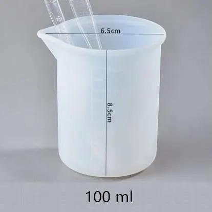 Silicone Measuring Cups for Resin Non-stick Mixing Cups, Precise Scale – view 3