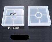 Resin Art NZ Moulds Coaster Moulds - Round/Square/Hexagonal Coaster Moulds - Round/Square/Hexagonal | NZ