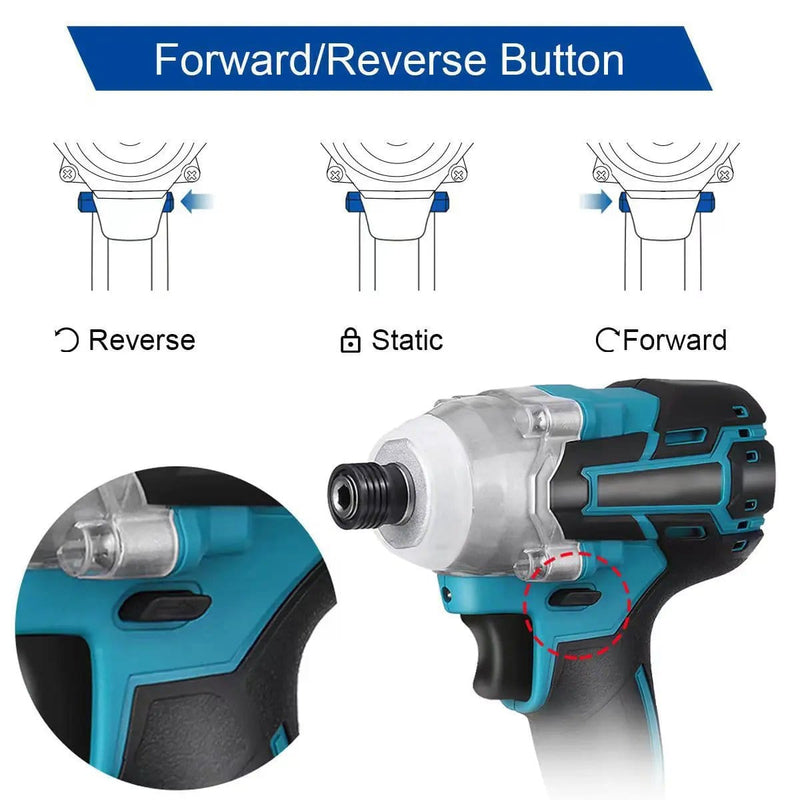 salelink.co.nz Unbranded 18V Cordless Impact Driver Fits Makita Battery 18V Cordless Impact Driver Fits Makita Battery - NZ