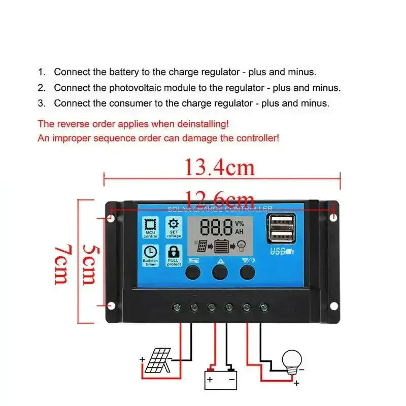 100W 12V Solar Panel Kit with Controller for RV's, caravans & Home (8 different types available) – view 9