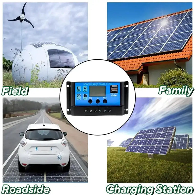 100W 12V Solar Panel Kit with Controller for RV's, caravans & Home (8 different types available) – view 4