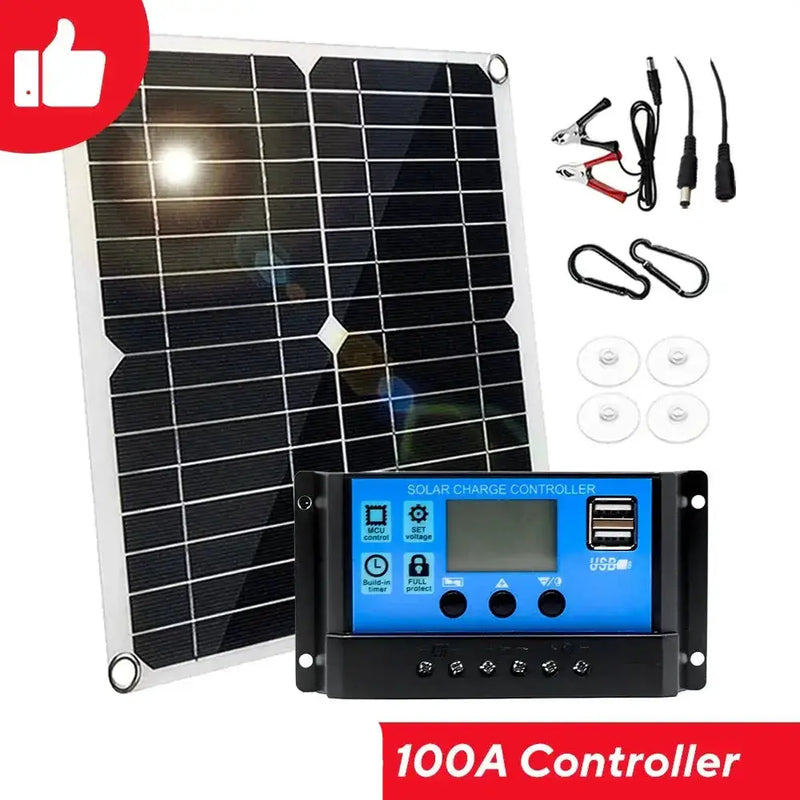 100W 12V Solar Panel Kit with Controller for RV's, caravans & Home (8 different types available) – view 16
