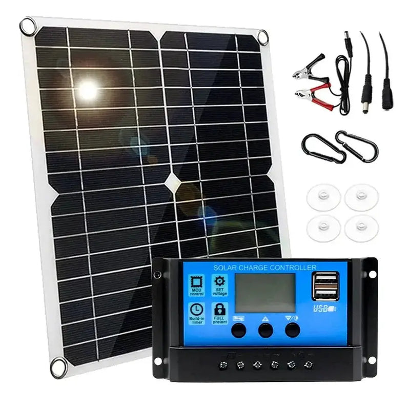 100W 12V Solar Panel Kit with Controller for RV's, caravans & Home (8 different types available) – view 1