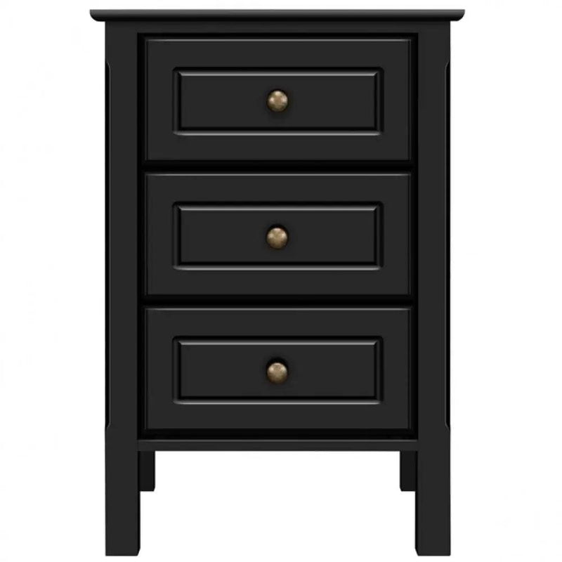 Yaheetech 2x Side Table Nightstand End Table 3-drawer Side Table 2x Side Table Nightstand End Table 3-drawer Side Table