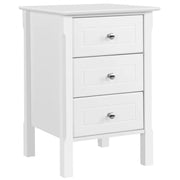 Yaheetech End Table Side Table Nightstand with 3 drawers End Table Side Table Nightstand with 3 drawers