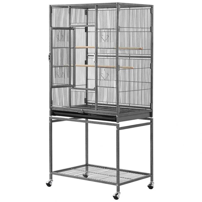 Yaheetech 53.5″H Mobile Large Parrot Cage w/ Stand Bird Cage 53.5″H Mobile Large Parrot Cage w/ Stand Bird Cage