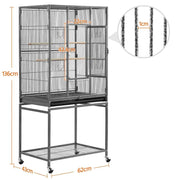 Yaheetech 53.5″H Mobile Large Parrot Cage w/ Stand Bird Cage 53.5″H Mobile Large Parrot Cage w/ Stand Bird Cage