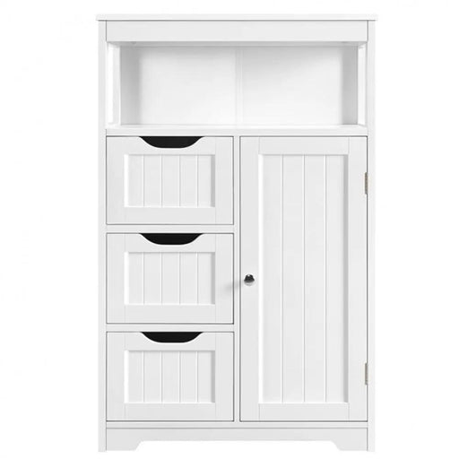 Bathroom Floor Cabinet MDF Wooden Storage Organizer w/ Drawers – view 2