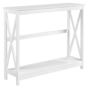 2-Tier X-Design Console Table Industrial Side Console Table End Table – view 2