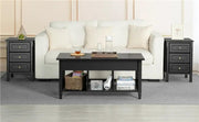 Yaheetech 2x Side Table Nightstand End Table 3-drawer Side Table 2x Side Table Nightstand End Table 3-drawer Side Table