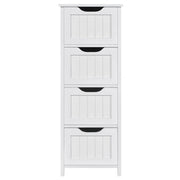 Yaheetech Bathroom Floor Cabinet Wooden Side Storage Organizer Bathroom Floor Cabinet Wooden Side Storage Organizer