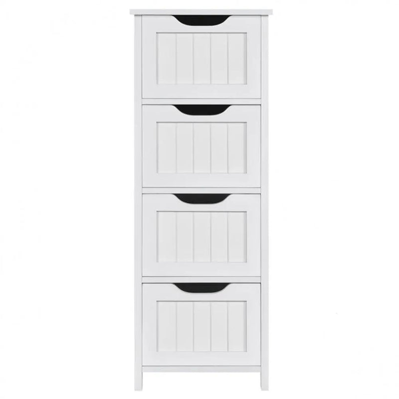 Yaheetech Bathroom Floor Cabinet Wooden Side Storage Organizer Bathroom Floor Cabinet Wooden Side Storage Organizer