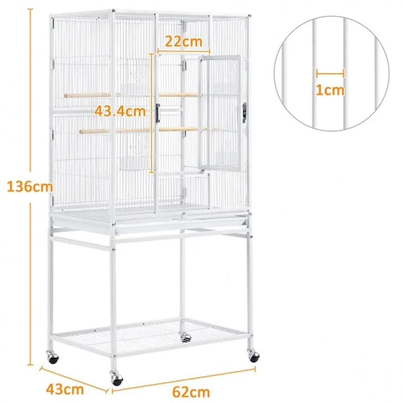 Yaheetech Large Parrot Cage with Stand Large Parrot Cage with Stand