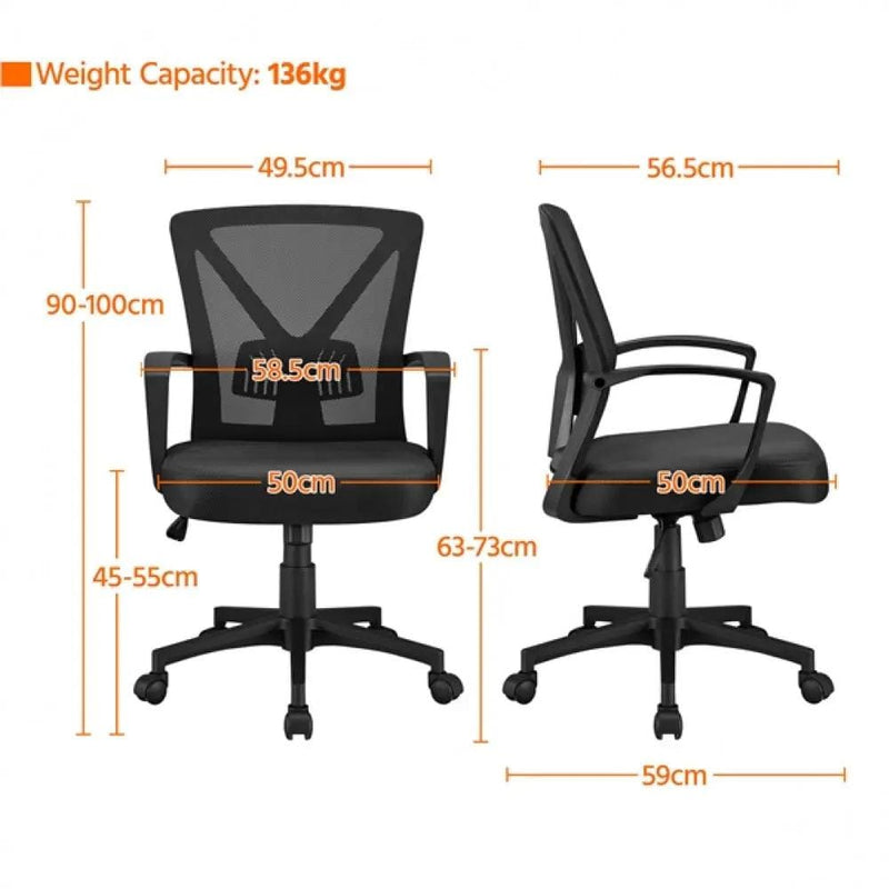 Mesh Office Chair Executive Desk Chair Adjustable Computer Chair – view 5