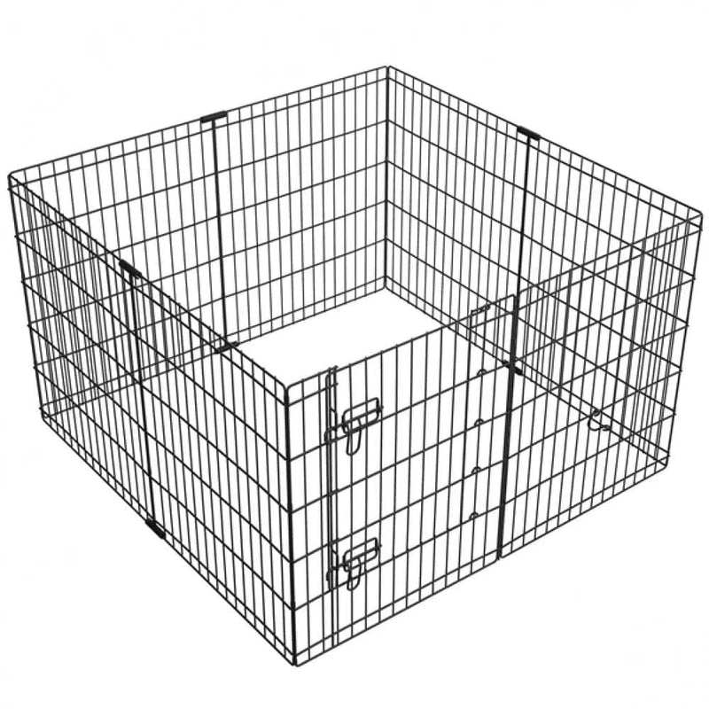 Yaheetech Foldable Metal Dog Exercise Pen Dog Pen Foldable Metal Dog Exercise Pen Dog Pen