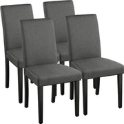 Yaheetech 4pcs Parson Dining Chairs Fabric Upholstered Urban Style 4pcs Parson Dining Chairs Fabric Upholstered Urban Style