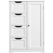 Yaheetech Large Wooden Bathroom Floor Cabinet Large Wooden Bathroom Floor Cabinet