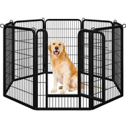 Yaheetech 8 Panels Dog Playpen 100cm Tall Dog Pen Dog Fence 8 Panels Dog Playpen 100cm Tall Dog Pen Dog Fence