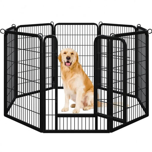 Yaheetech 8 Panels Dog Playpen 100cm Tall Dog Pen Dog Fence 8 Panels Dog Playpen 100cm Tall Dog Pen Dog Fence