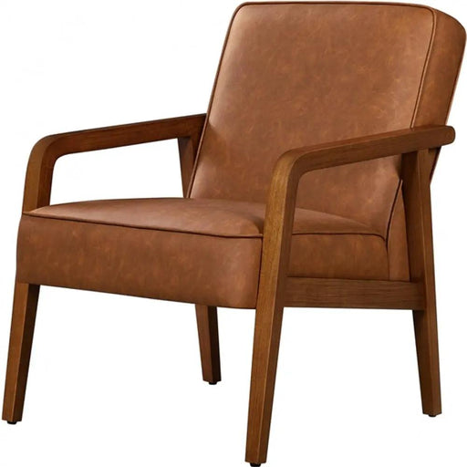 Set of Two Mid-Century Retro Modern Upholstered Lounge Chair Armchair – view 2