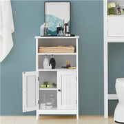 Yaheetech Free Standing Floor Cabinet Bathroom Storage Unit Free Standing Floor Cabinet Bathroom Storage Unit