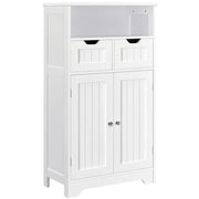 Bathroom Floor Storage Cabinet with 2 Drawers & Shelf Height-Adjustable Cabinet – view 2
