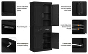 Yaheetech Kitchen Pantry Cabinet Tall Pantry Cupboard Kitchen Pantry Cabinet Tall Pantry Cupboard