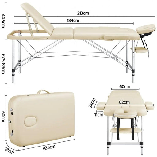 Professional 3 Fold Massage Bed Adjustable Massage Equipment – view 2