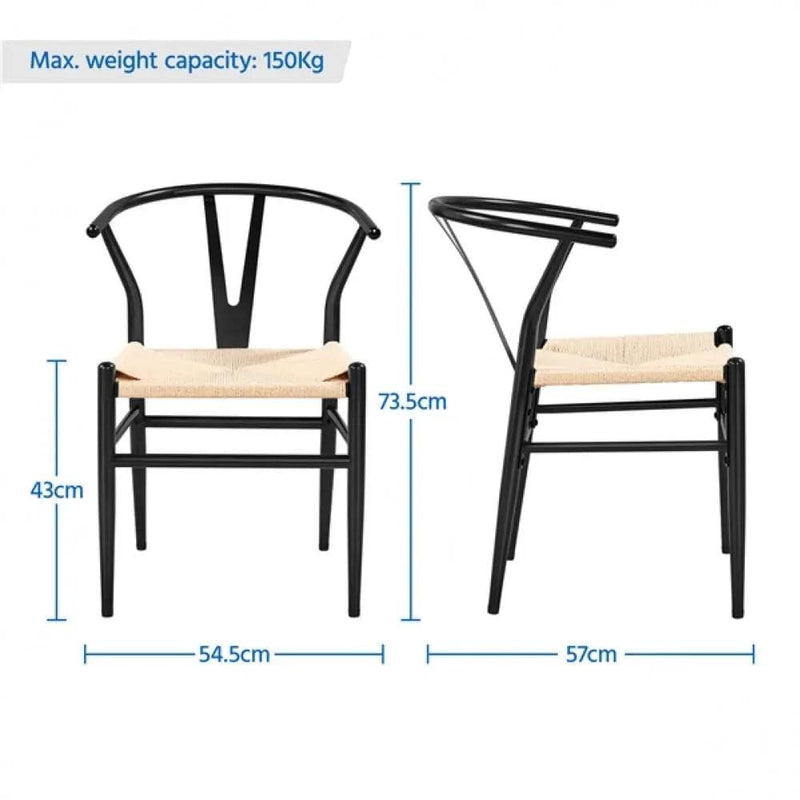 Yaheetech 6pcs Weave Dining Chairs 6pcs Weave Dining Chairs