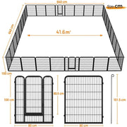 Yaheetech 32x Panel Heavy Duty Dog Playpen Dog Pen 32x Panel Heavy Duty Dog Playpen Dog Pen