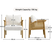 Yaheetech Boucle Upholstered Accent Chair Lounge Chair Boucle Upholstered Accent Chair Lounge Chair