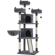 Yaheetech Large Cat Tree Big Cat House Plush Cat Tower Large Cat Tree Big Cat House Plush Cat Tower