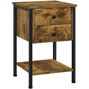 Yaheetech 2-Drawer Side Table End Table Nightstand 2-Drawer Side Table End Table Nightstand