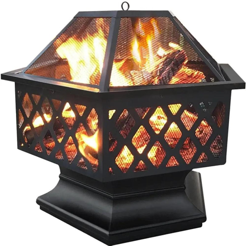 Yaheetech 24in Heavy Duty Fire Pit 24in Heavy Duty Fire Pit