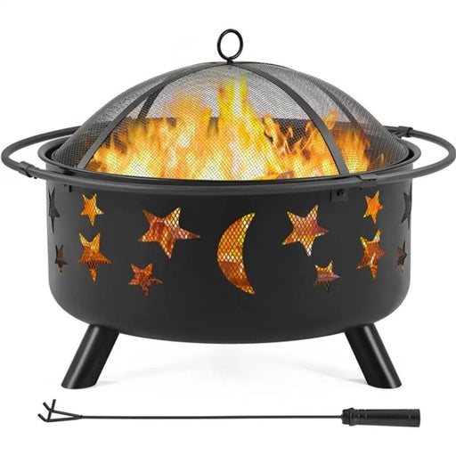 Yaheetech Round Fire Pit Round Fire Pit