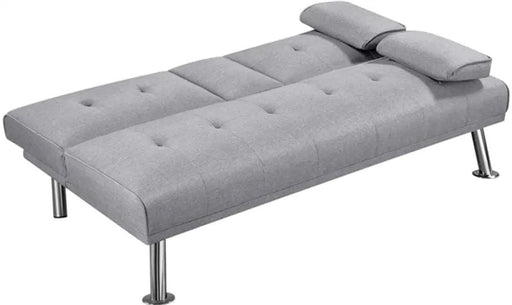 Yaheetech Fabric Upholstered Convertible Futon Sofa Bed Fabric Upholstered Convertible Futon Sofa Bed