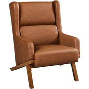 Yaheetech High Back PU Leather Accent Armchair High Back PU Leather Accent Armchair