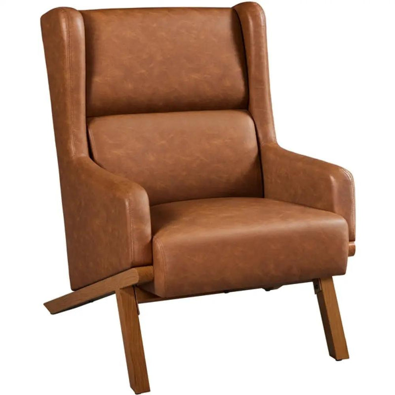 Yaheetech High Back PU Leather Accent Armchair High Back PU Leather Accent Armchair