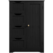 Wooden Bathroom Cabinet 4 Drawers & Cupboard Bathroom Storage Unit – view 2