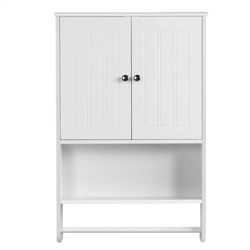 Yaheetech Bathroom Wall Cabinet with Towel Bar Wall Mount Organizer Bathroom Wall Cabinet with Towel Bar Wall Mount Organizer