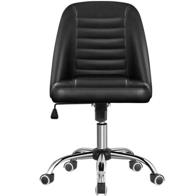 Yaheetech Faux Leather Mid Back Home Office Desk Chair Faux Leather Mid Back Home Office Desk Chair