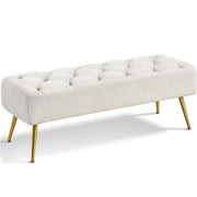Upholstered Bedroom Benches Footrest Stool Ottoman Footstool Bench – view 2