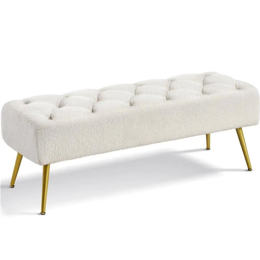 Upholstered Bedroom Benches Footrest Stool Ottoman Footstool Bench – view 2