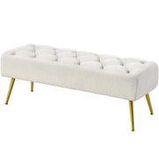 Upholstered Bedroom Benches Footrest Stool Ottoman Footstool Bench – view 6