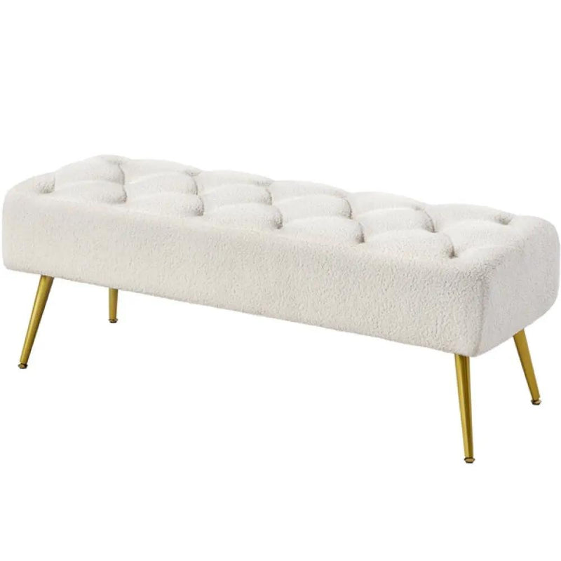 Upholstered Bedroom Benches Footrest Stool Ottoman Footstool Bench – view 6