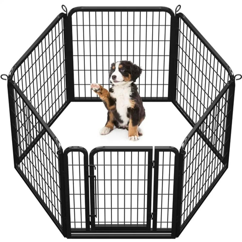 Yaheetech 6 Panels Heavy Duty Dog Pen 6 Panels Heavy Duty Dog Pen