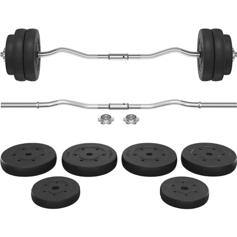 Yaheetech Barbell Weight Set 30kg Barbell Weight Set 30kg