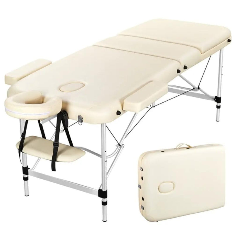 Adjustable 3 Fold Massage Bed Aluminum Alloy Massage Couch – view 2